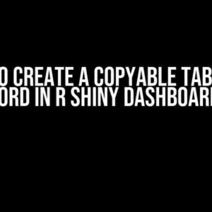 How to Create a Copyable Table for Word in R Shiny Dashboard?