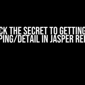 Unlock the Secret to Getting Tall Grouping/Detail in Jasper Reports